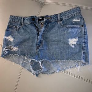 Denim shorts